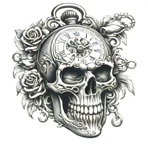 Skull Pocket Watch