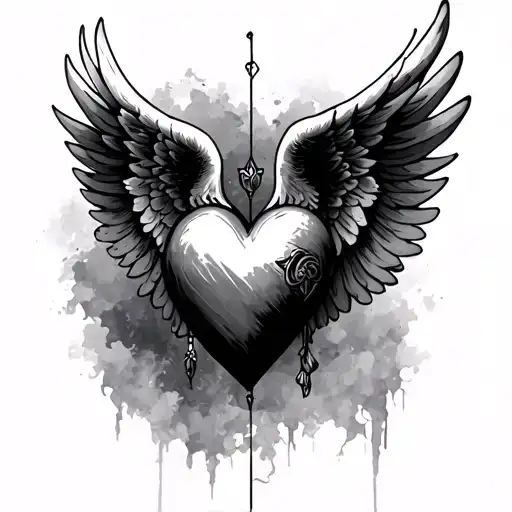 Heart Angel Wings