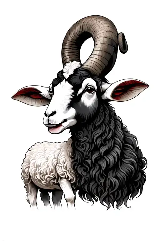 Aries And Sheep