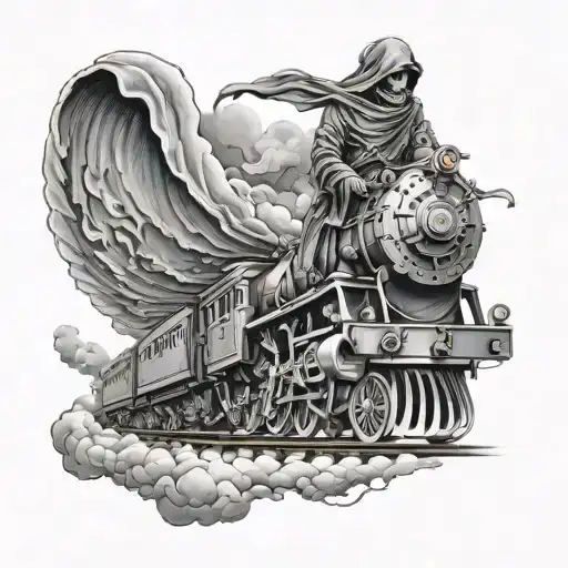 Grim Reaper Steam Train Angel