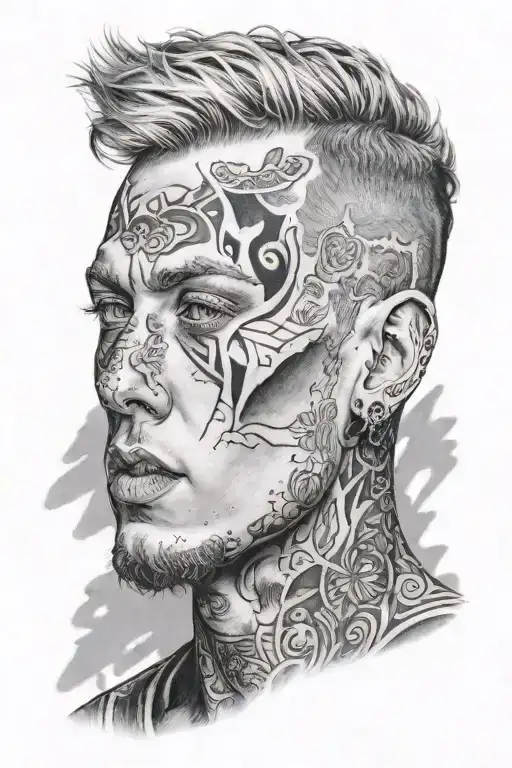 A Realistic Portrait Of Mgk