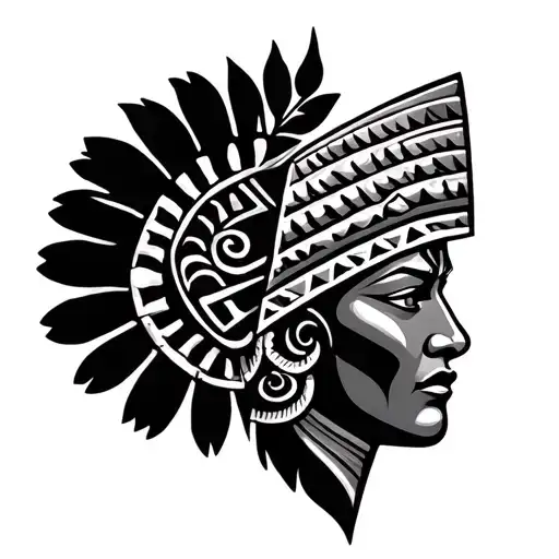 Colombian And Puerto Rico Symbolism Based On Mayan Art Style And Should Be Minimalist