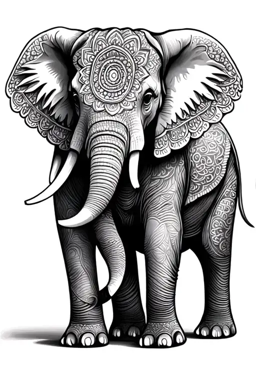 Mandala Elephant