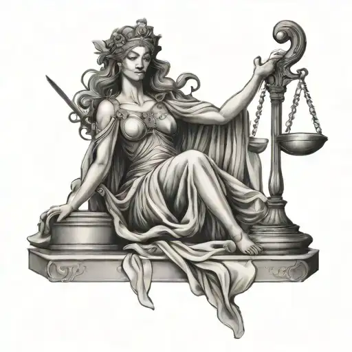 Lady Justice Full Body