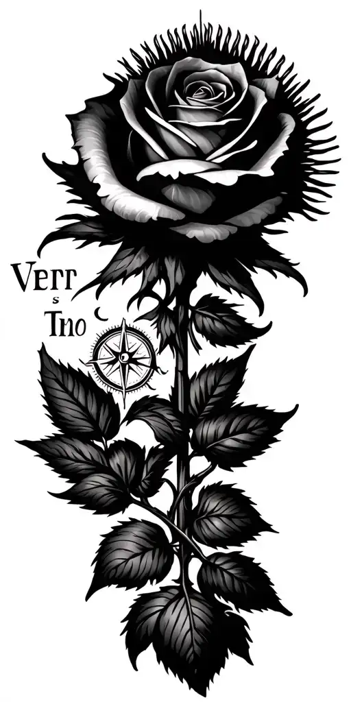 Rose Thistle Compass Boat Sailing