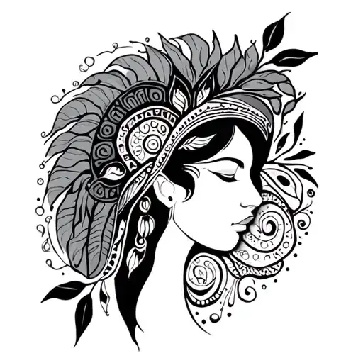 Feminine Tasmanian Aboriginal