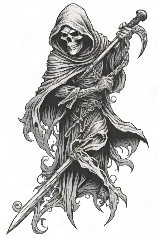 Grim Reaper And Raven