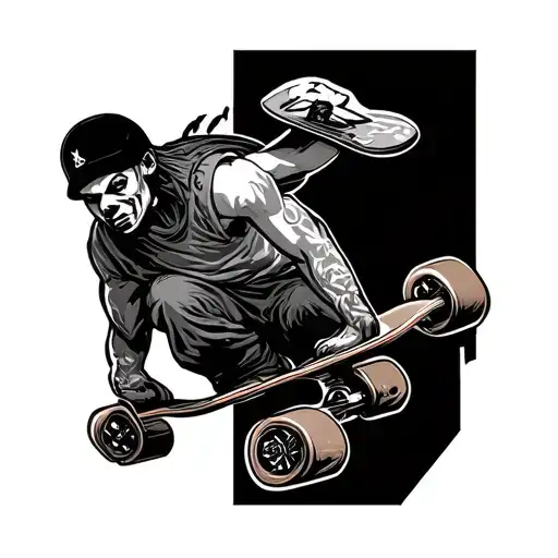 Skateboard Grind Leave