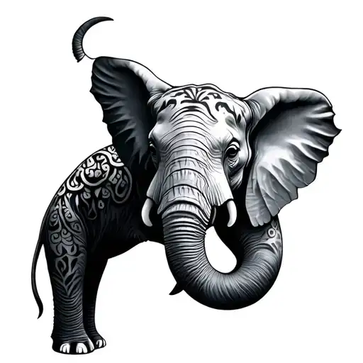 Half Elephant Half Leaperd