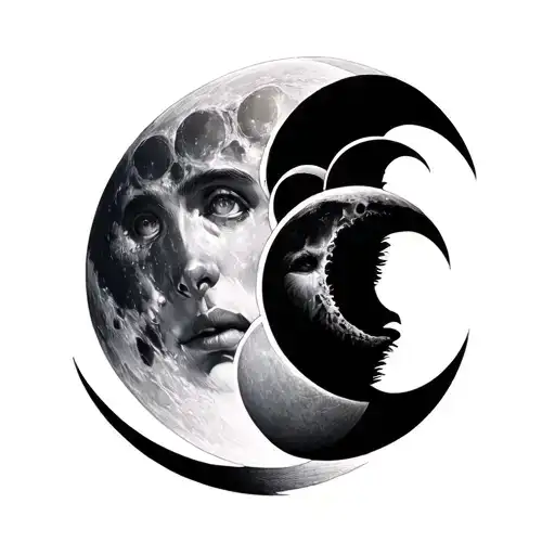 Phases Of Moon Spine