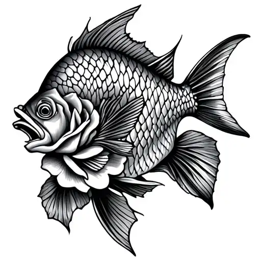 Poisson Asto Et Rose Intertwined