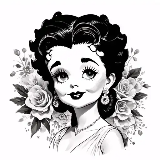 Betty Boop As Audrey Hepburn