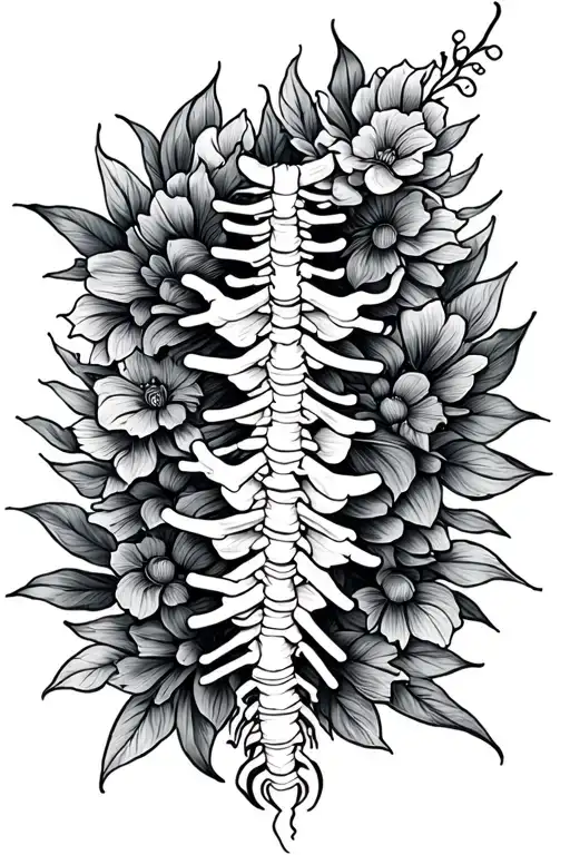 Dainty Spine Tattoo Design That Is Feminine But Unique And Fineline