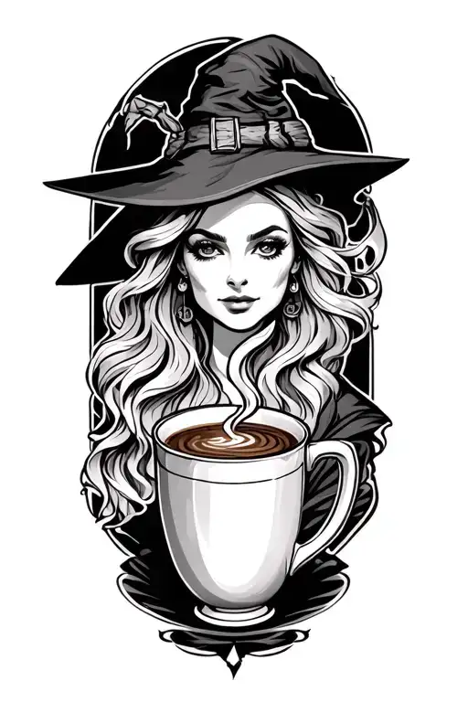 Witch Brewing Coffee