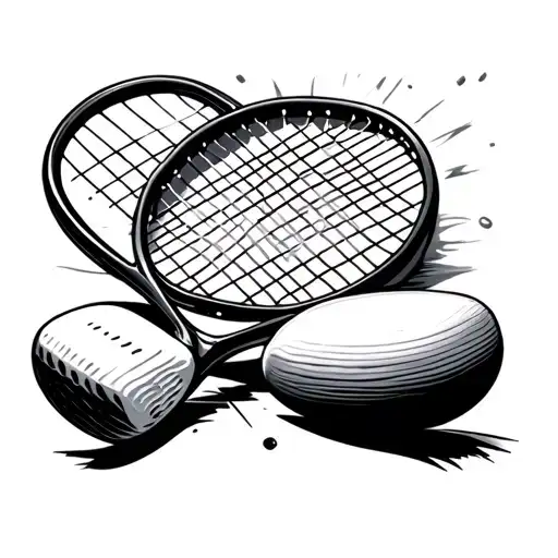 Tennis Racket And Golf Club