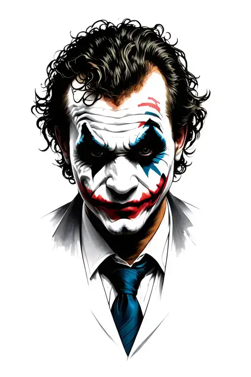 Joker Heath Ledger As Stitch Pattern