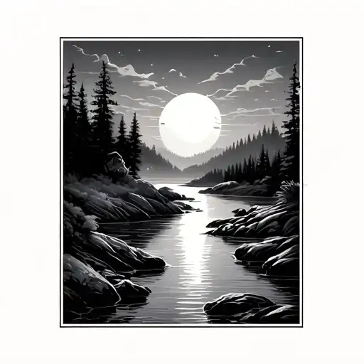 Light And River Bank