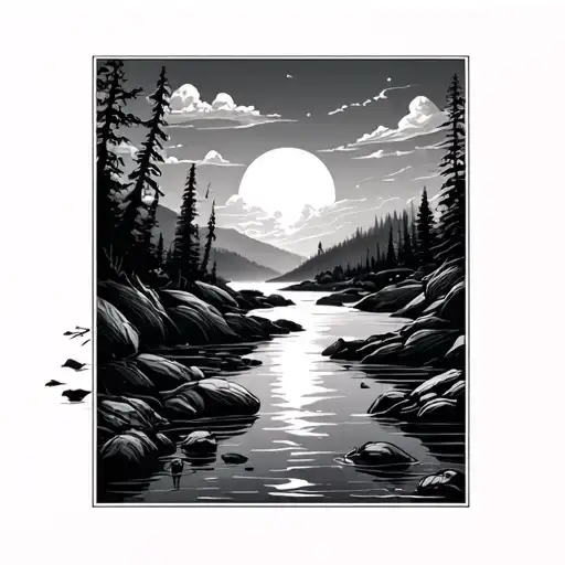 Light And River Bank