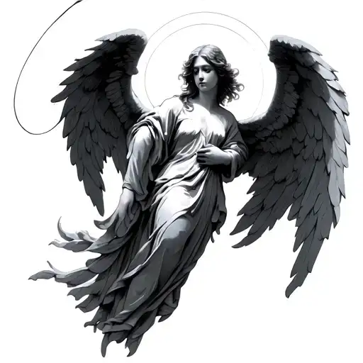 Angel With Ring Of Light