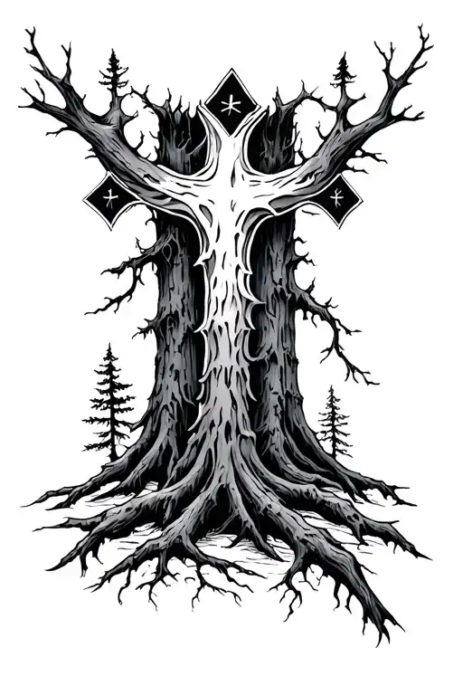 Forest And Triple Cross