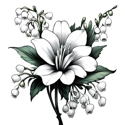 Lily Of The Valley And Marigold