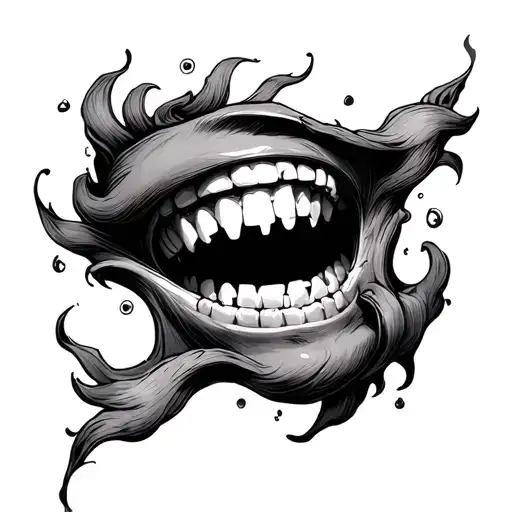 Eyeballs Teeth And Hand