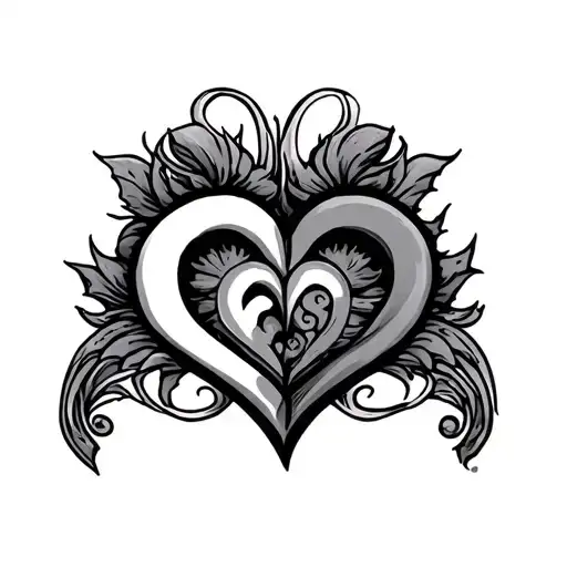 Heart G B M Joined Together