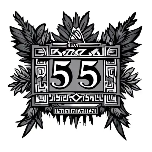 Family Crest For The Last Name Flores That Includes 555 And The Aztec Symbols Cuauhtli And Tochtli