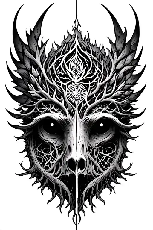 Yggdrasil And Vegvisir