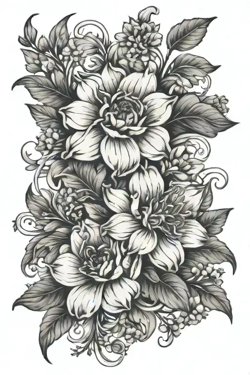 Birth Flower Intertwined