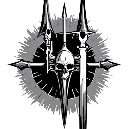 Tattoo Designs Combining A Drone And Ukrainian Trident