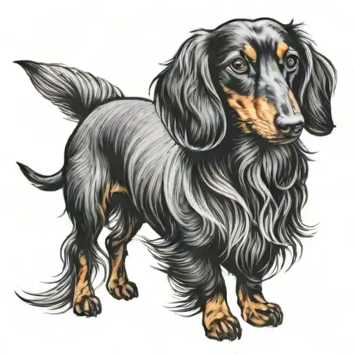 Miniature Long Hair Dachshund
