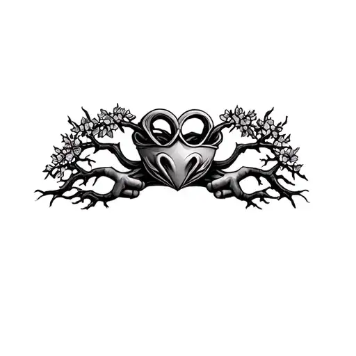 Claddagh And Celtic Tree Of Life