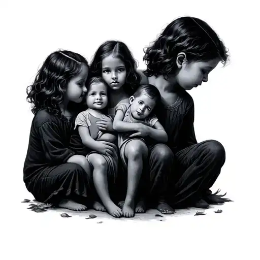 Memory Of All My 5 Children And A Star Child