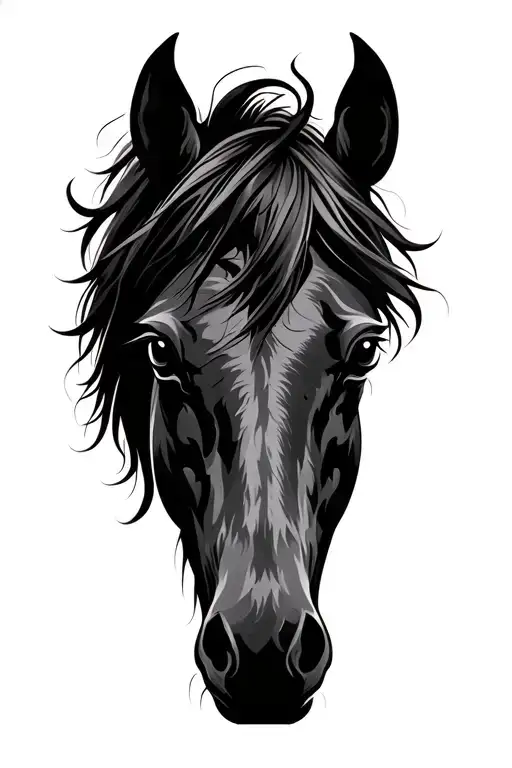 Horse Fire Tribal Inspired Design