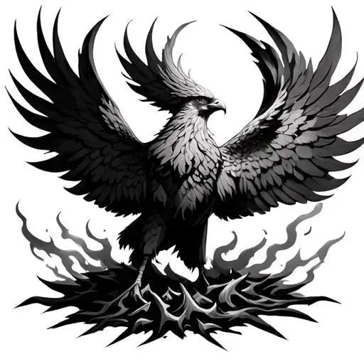 Phoenix Rising From The Ashes