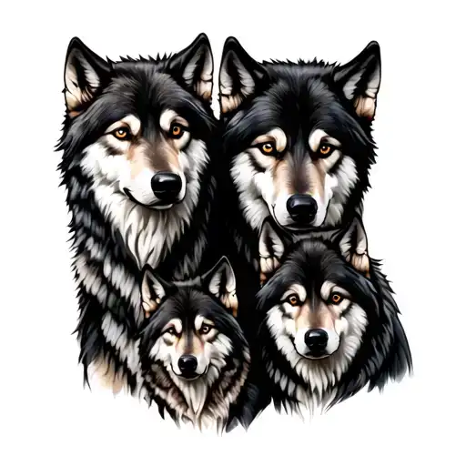 Family Of Wolves