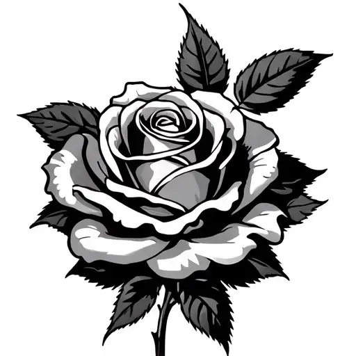 Rose With A Rebel Flag