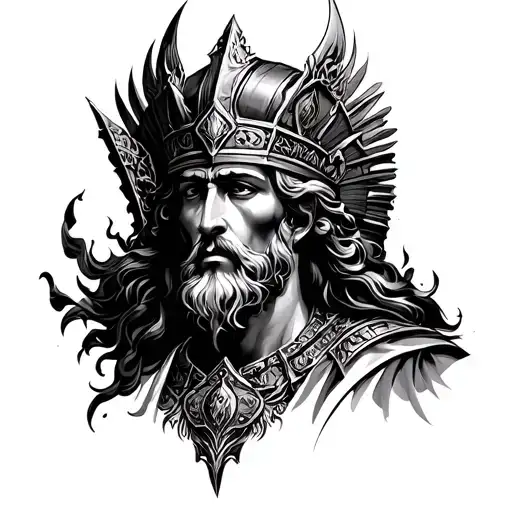 God Chosen Emperor Tattoo Design Inspired