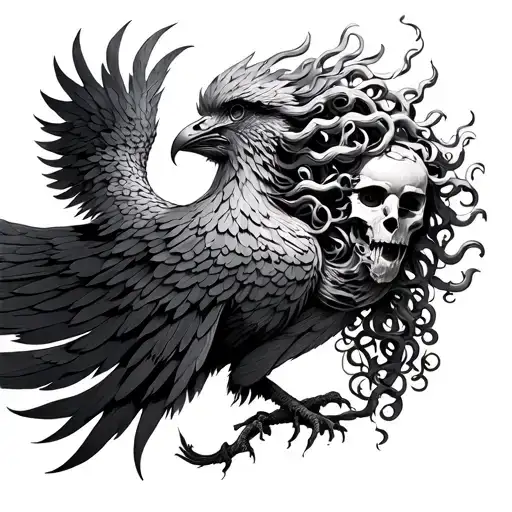 Pheonix Carrying Medusa Head