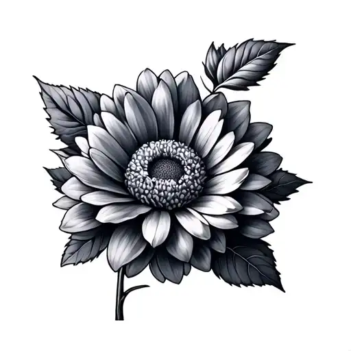 Violet And Chrysanthemum Flower