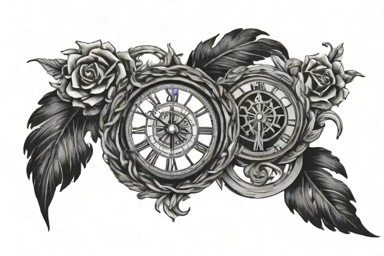 Gods Creation Roman Numerals Intertwined