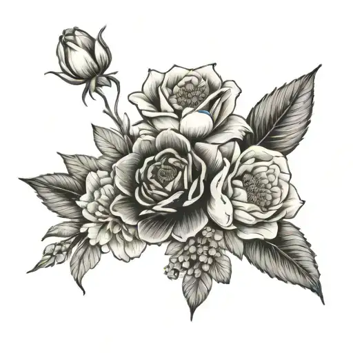 June And June Birth Flower Bouquet