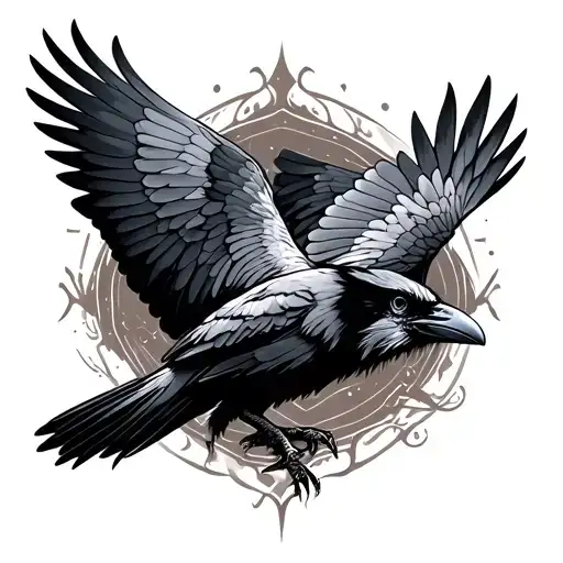 Flying Raven