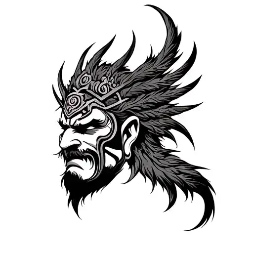 Ravan Tattoo Design
