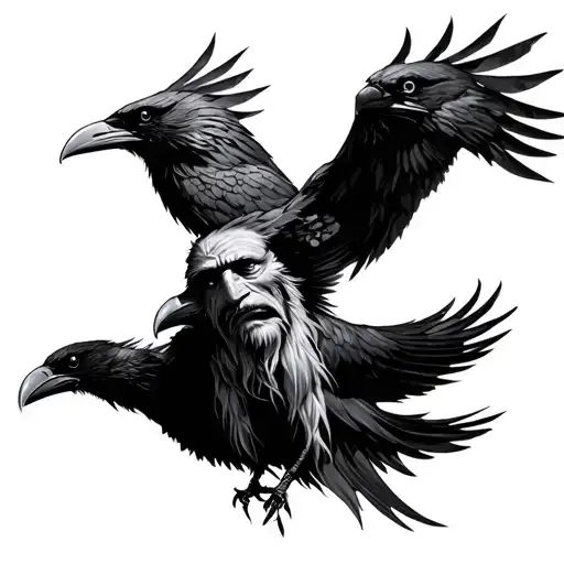 Odin With His Ravens