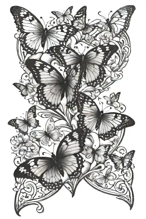 Butterflies Coming Out Of Big Heart