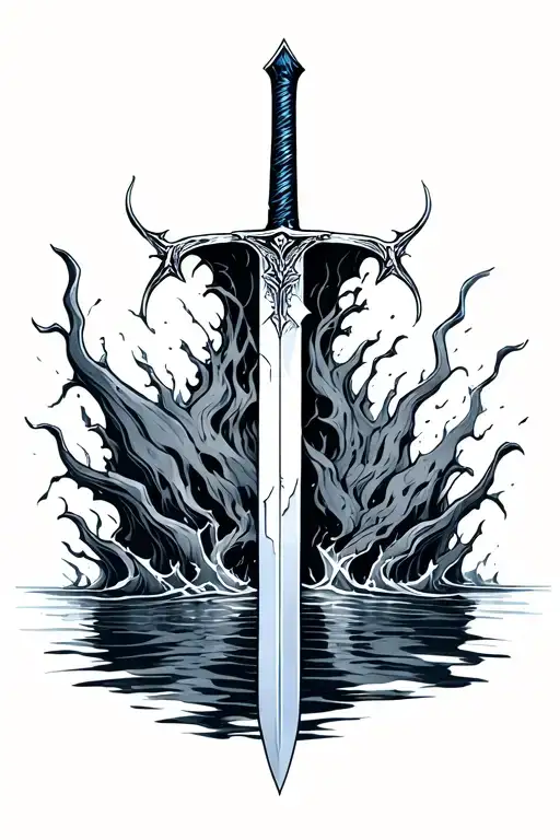 Broken Sword In Water