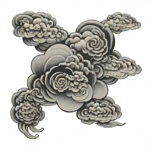 Cloud Background Black