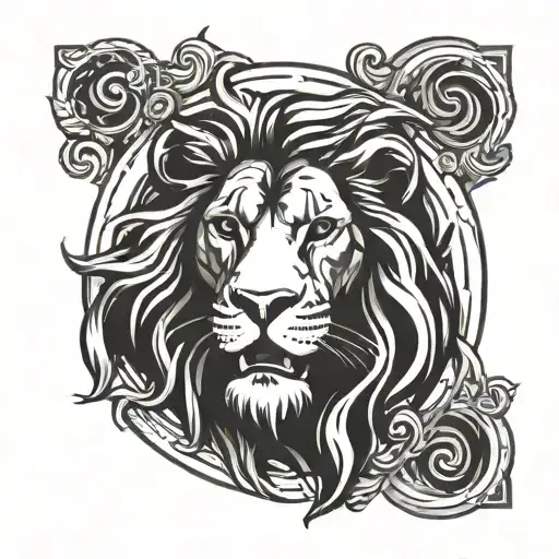 Leo Zodiac Sign Surrounded